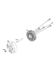 Part Location Diagram of 84007611 Murray STATOR ASSEMBLY